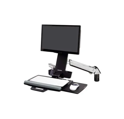 45-266-026 Ergotron StyleView Sit-Stand Combo Arm (polished aluminum) Keyboard & Monitor Mount