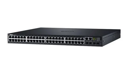 463-7673 Dell Networking S-Series S3148 48 x RJ-45 Port 10/100/1000Base-T + 2 x SFP+ Ports + 2 x Combo SFP Ports Layer 3 Managed Rack-mountable Gigabit Ethernet Network Switch