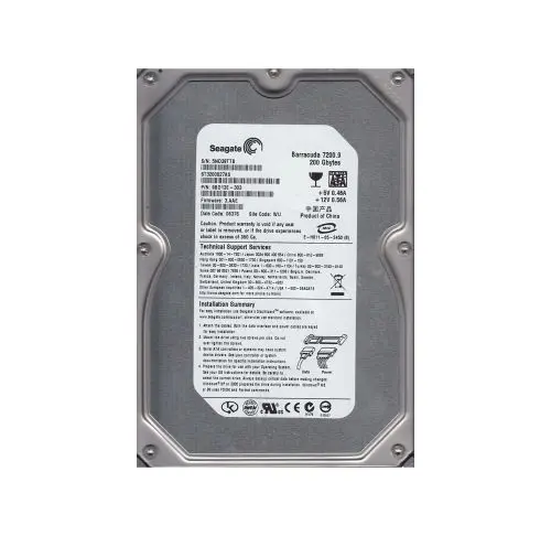 9BD13E-303 Seagate Barracuda 7200.9 Series 200GB 7200RPM SATA 3Gb/s 8MB Cache (CE) 3.5-Inch Hard Drive