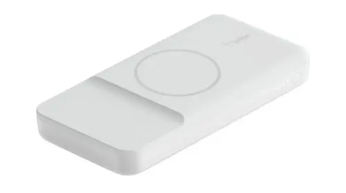 BPD001BTWH Belkin Boost Charge 10000mAh Magnetic Portable Wireless Charger for Apple iPhone 12 Series White
