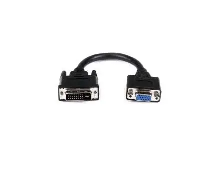 DVIVGAMF8IN StarTech 8in DVI to VGA Cable Adapter DVI-I Male to VGA Female