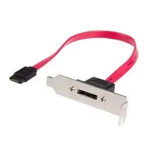 ESATAPLT1LP StarTech 1ft Low Profile SATA to eSATA Plate Adapter