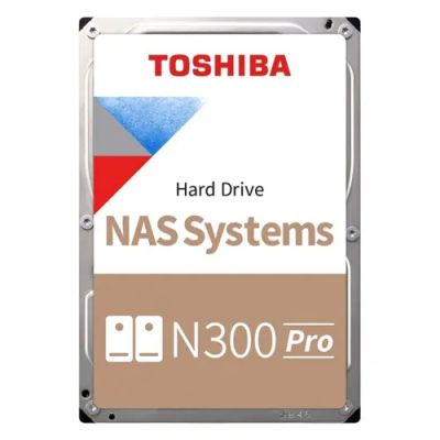 HDWG480XZSTB Toshiba N300 Pro 8TB 7200RPM SATA 6Gb/s 256MB Cache (512e) 3.5-inch NAS Hard Drive