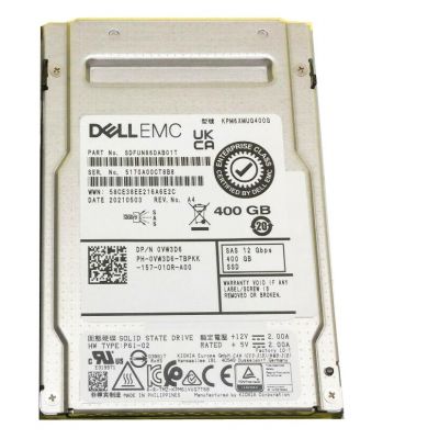 KPM6XMUG400G Toshiba PM6 400GB Triple-Level Cell SAS 12Gb/s 2.5-Inch Solid State Drive