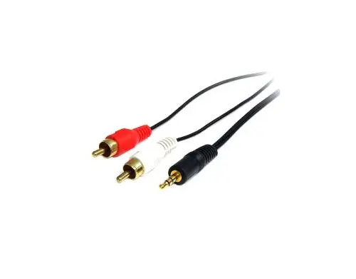 MU6MMRCA StarTech 6ft Stereo Audio Cable 3.5mm Male to 2x RCA Male