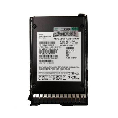 P16501-B21 HP 1.92TB PCI Express NVMe Read Intensive U.3 2.5-Inch Solid State Drive for ProLiant Server