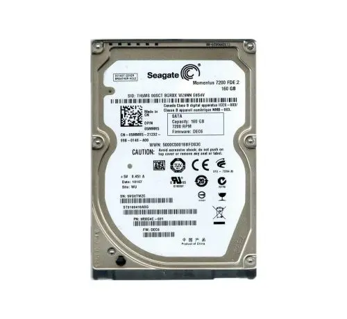ST9160418ASG Seagate 160GB 7200RPM SATA 2.5-inch Laptop Hard Drive for Latitude E6400 ATG