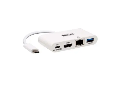 U444-06N-H4GU-C Tripp Lite Audio & Video Cables adapter USB Type-C USB Type-C + USB Type-A + HDMI White