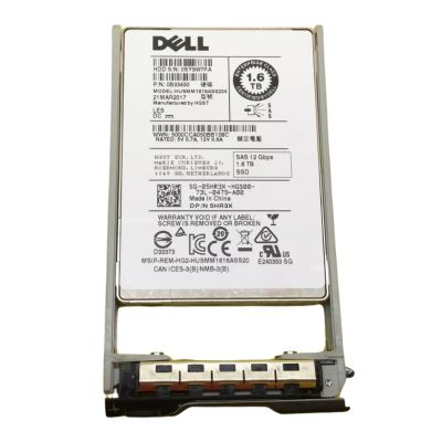 05HR3X Dell 1.6TB Multi-Level Cell SAS 12Gb/s Hot-Pluggable Write Intensive (512n) 2.5-Inch Solid State Drive with 3.5-Inch Hybrid Carrier for PowerEdge and PowerVault Servers
