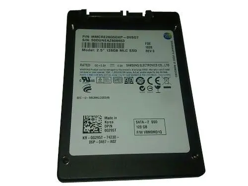0G295T Dell 128GB Multi-Level Cell SATA 3Gb/s 2.5-Inch Solid State Drive