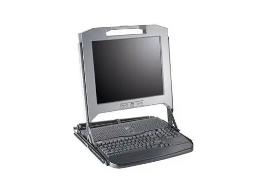 0RU943 Dell Rackmount LCD Monitor Console with Keyboard