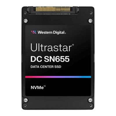 0TS2459 Western Digital Ultrastar DC SN655 7.68TB PCIe Gen4 NVMe 1.4b U.3 15mm SE Solid State Drive