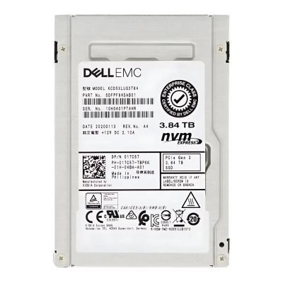 17C57 Dell 3.84TB Triple-Level Cell PCI Express NVMe 3.0 x4 Read Intensive 2.5-Inch Solid State Drive