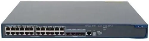 3CRS42G-24P-91 3Com 4210G-PWR-24 20 x PoE 6 x Expansion Slots 10/100/1000Base-T PoE Ports Layer 2 Managed Stackable Gigabit Ethernet Network Switch