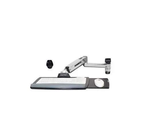 45-354-026 Ergotron LX Sit-Stand Wall Keyboard Arm Keyboard Mount - Polished Aluminum