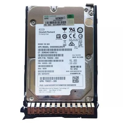 880152-002 HPE 600GB 15000RPM SAS 12Gbps 2.5-inch Hard Drive for HPE Proliant G8 G10