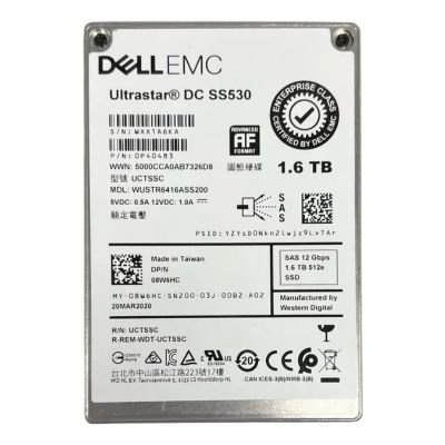 8W6HC Dell 1.6TB Triple-Level Cell SAS 12Gb/s 2.5-Inch Solid State Drive
