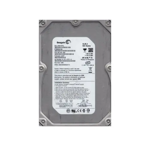 9BF148-503 Seagate NL35.2 Series 500GB 7200RPM SATA 3Gb/s 16MB Cache (CE) 3.5-Inch Hard Drive