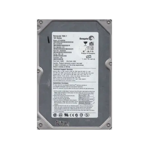 9W2002-311 Seagate Barracuda 7200.7 Series 120GB 7200RPM IDE Ultra ATA/100 (ATA-6) 2MB Cache 3.5-Inch Hard Drive