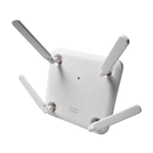 AIR-AP1852E-S-K9C Cisco Aironet 1850 Series 1852E 1.7Gbit/s 802.11ac Dual-Band 2.4/5GHz 1 x Ports 1000Base-T PoE RJ-45 + 1 x Port 1000Base-T RJ-45 External Antennas Wave 2 Wireless Access Point