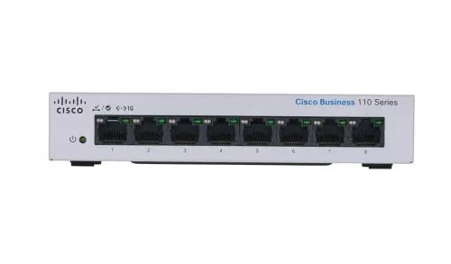 CBS110-8PP-D Cisco Small Business 110 Series CBS110-8PP 4 x Ports PoE 10/100/1000Base-T + 4 x Ports 1000Base-T Layer 2 Unmanaged Desktop Gigabit Ethernet Network Switch