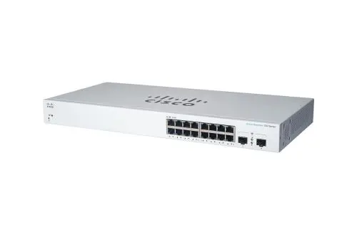 CBS220-16T-2G Cisco Business 220 Series 16 x Ports 10/100/1000Base-T + 2 x SFP Ports Layer 2 Managed Rack-mountable Gigabit Ethernet Network Switch