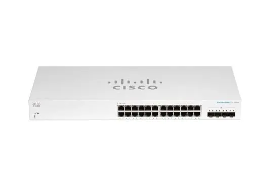 CBS220-24T-4X Cisco Business 220 Series CBS220-24T-4X 24 x Ports 10/100/1000Base-T + 4 x SFP+ Ports Layer 2 Managed Rack-mountable Gigabit Ethernet Network Switch