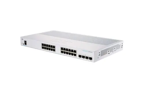 CBS350-24T-4G Cisco Business 350 Series 24 x Ports 1000Base-T + 4 x Ports SFP 1U Rack-mountable Layer 3 Managed Gigabit Ethernet Network Switch