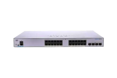 CBS350-24T-4G-NA Cisco Business 350 Series CBS350-24T-4G 24 x RJ-45 Ports 10/100/1000Base-T 4 x SFP Ports Layer 3 Managed Rack-mountable Gigabit Ethernet Network Switch
