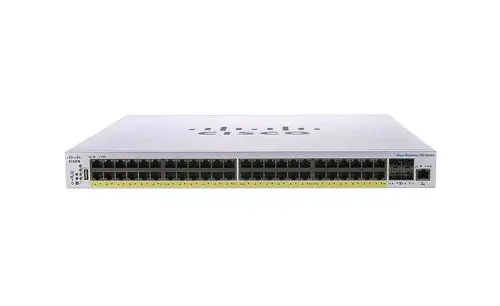 CBS350-48P-4X-NA Cisco Business 350 Series CBS350-48P-4X 48 x RJ-45 Ports PoE+ 10/100/1000Base-T 4 x SFP+ Ports Layer 3 Managed Rack-mountable Gigabit Ethernet Network Switch
