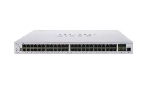 CBS350-48T-4G Cisco Business 350 Series CBS350-48T-4G 48 x RJ-45 Ports 10/100/1000Base-T 4 x SFP Ports Layer 3 Managed Rack-mountable Gigabit Ethernet Network Switch