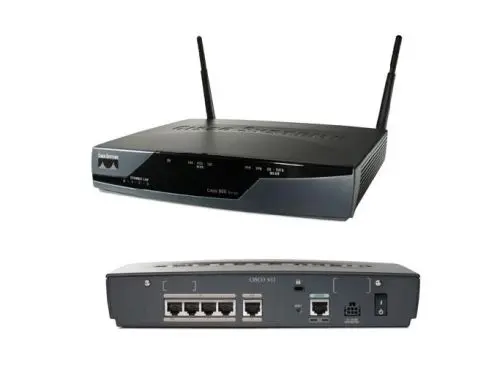 CISCO857W-G-J-K9 Cisco 850 Series IEEE 802.11b/g 2.4GHz 54Mb/s 4 x LAN Ports 100Base-TX 1 x Antennas Integrated Services Router