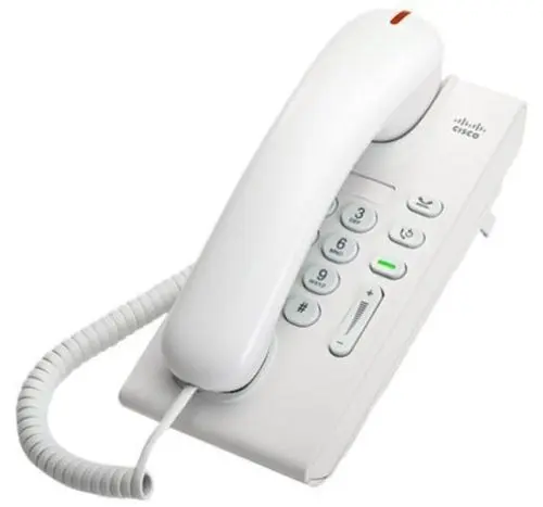 CP-6901-WL-K9= Cisco Unified 6901 1 x Port 10/100Base-TX Wall-mountable White Standard Handset IP Phone