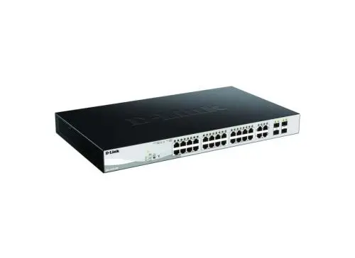 DGS-1210-24P D-Link DGS-1210 Series 24 x 1000Base-T + 4 x Ports SFP Layer 2 Managed Gigabit Ethernet Smart Network Switch