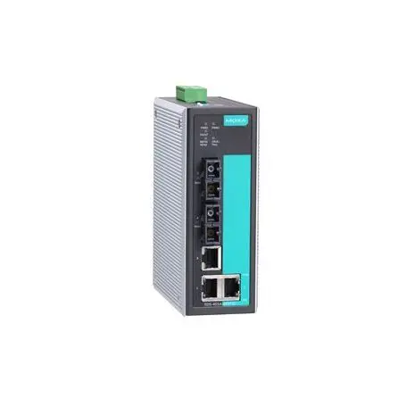 EDS-405A-SS-SC-T Moxa Entry-level managed with 3 10/100BaseT(X) ports, and 2 100BaseFX single-mode ports with SC connectors, -40 to 75°C operating temperature Ethernet switch 
