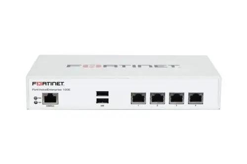 FVE-100E Fortinet FortiVoice FVE-100E 4 x RJ-45 Gigabit Ethernet Desktop VoIP Gateway