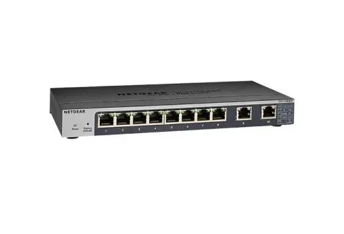 GS110EMX Netgear 8 x RJ-45 Ports 10/100/1000Base-T + 2 x Multi-Gigabit Ports Layer 3 Managed Gigabit Ethernet Network Switch