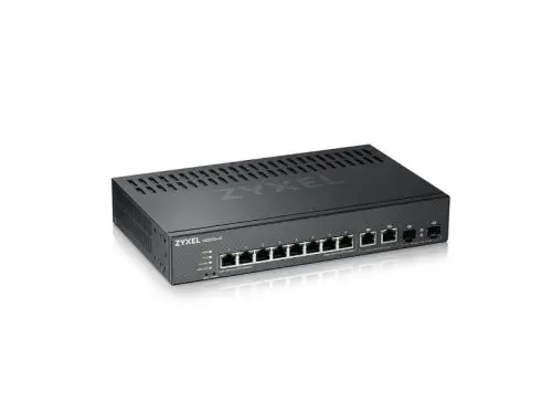 GS2220-10 ZyXEL 8 x Ports 10/100/1000Base-T + 2 SFP Ports Layer 2 Managed 1U Rack-mountable Gigabit Ethernet Network Switch