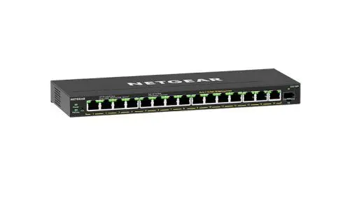 GS316EP Netgear 300 Series 15 x RJ-45 Ports PoE+ 1000Base-T + 1 x SFP Port Layer 3 Managed Gigabit Ethernet Plus Network Switch