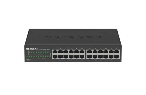 GS324v2 Netgear Prosafe S350 Series GS324 V2 24 x Ports 10/100/1000Base-T Unmanaged Rack-mountable Gigabit Ethernet Network Switch