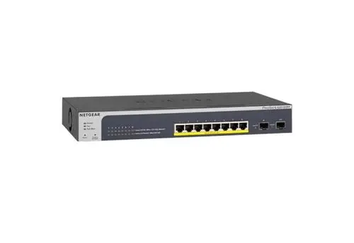 GS510TPP Netgear Prosafe 8 x RJ-45 Ports PoE+ 10/100/1000Base-T + 2 x SFP Ports Managed Gigabit Ethernet Network Switch