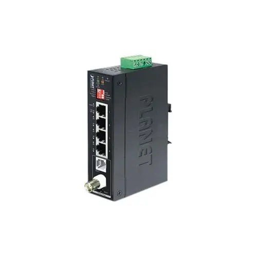 IVC-234GT Planet 1 x Port BNC / RJ11 to 4 x Ports 10/100/1000Base-T Gigabit Ethernet Unmanaged Extender Ethernet Network Switch