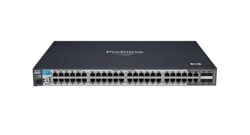 J9050-61001 HP ProCurve 2900 Series 2900-48G 44 x RJ-45 Ports 10/100/1000Base-T + 2 x CX4 Ports + 2 x X2 Ports + 4 x Dual Personality RJ-45/SFP (Mini-GBIC) Ports Layer 3 Managed Rack-mountable Gigabit Ethernet Network Switch