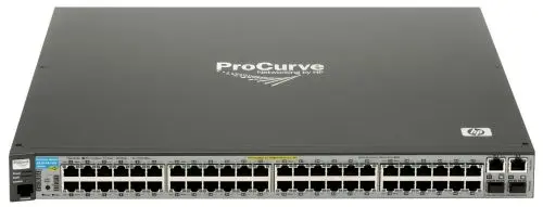 J9088-61001 HP ProCurve 2610 Series 2610-48 48 x RJ-45 Ports 10/100Base-TX + 2 x RJ-45 GE Ports + 2 x SFP (mini-GBIC) Ports Layer 2 Managed Rack-mountable Stackable Fast Ethernet Network Switch