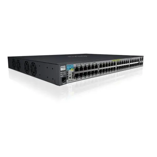 J9089A#ABA HP ProCurve 2610 Series 2610-48-PWR 48 x RJ-45 Ports 10/100Base-TX + 2 x Ports SFP (mini-GBIC) + 2 x Ports 1000Base-T Layer 3 Managed 1U Rack-mountable Fast Ethernet Network Switch