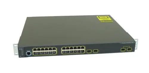 ME-C3750-24TE-MA Cisco Catalyst 3750 Series 24 x RJ-45 Ports 10/100Base-FX + 2 x SFP Ports Layer 3 Managed Rack-mountable Fast Ethernet Network Switch