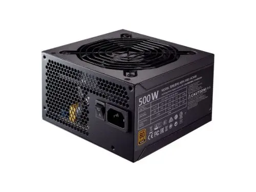 MPX-5001-ACAAB-T2 Cooler Master GX 500-Watts 100-240V AC 80-Plus Bronze ATX Power Supply