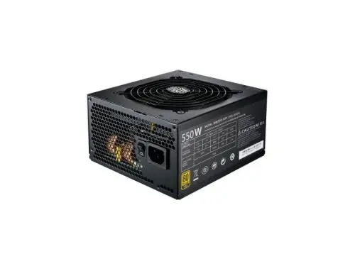 MPY-5501-AFAAG-JP Cooler Master MWE 550-Watts 100-240V AC 6.3A 50-60Hz 80-Plus Gold Full Modular ATX Power Supply