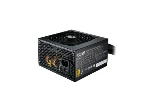 MPY-6501-ACAAG-BR Cooler Master MWE 650-Watts 100-240V AC 12-6A 50-60Hz 80-Plus Gold ATX Power Supply
