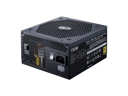 MPY-750V-AFBAG-TW Cooler Master MWE 750-Watts 100-240V AC 10-5A 50-60Hz 80-Plus Gold Full Modular ATX Power Supply